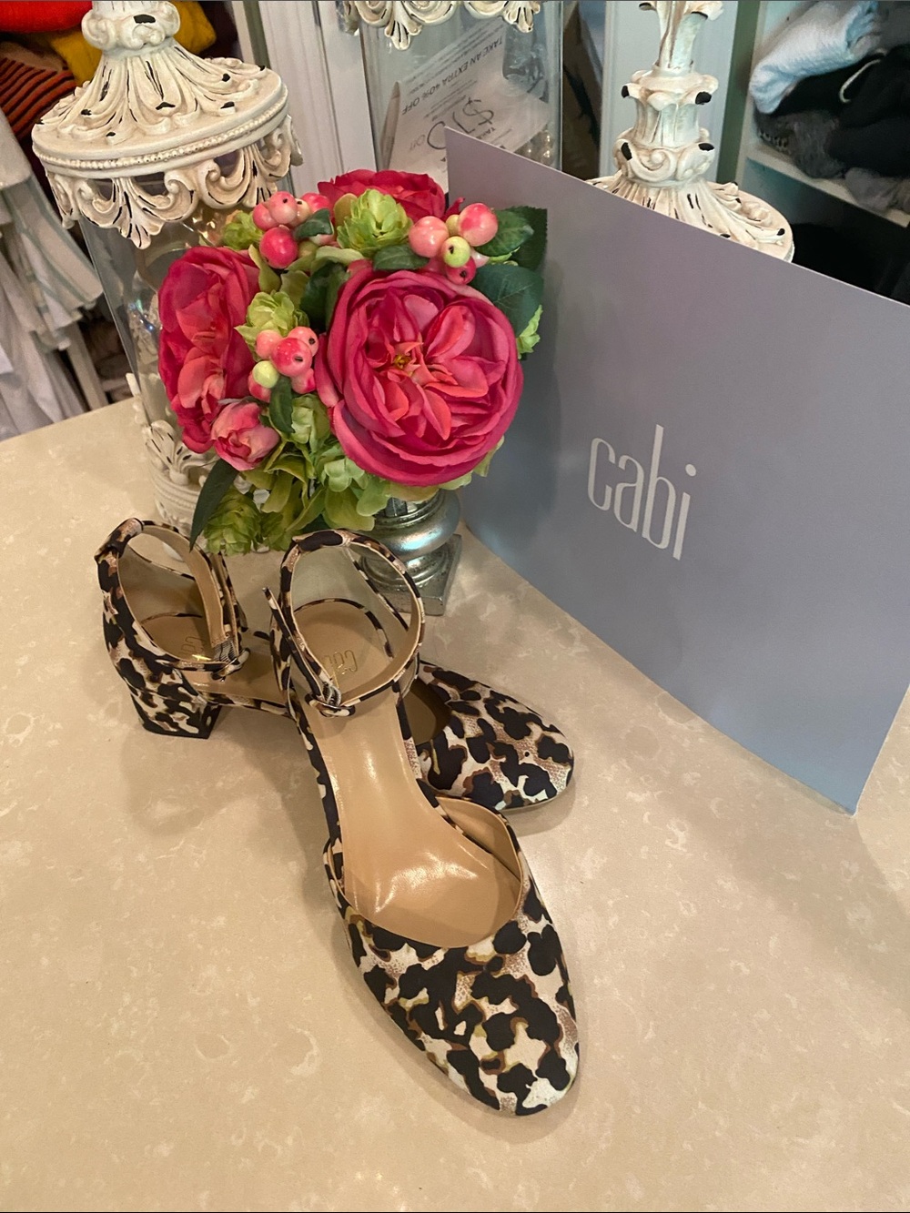 Chic CAbi animal print heel shoes
